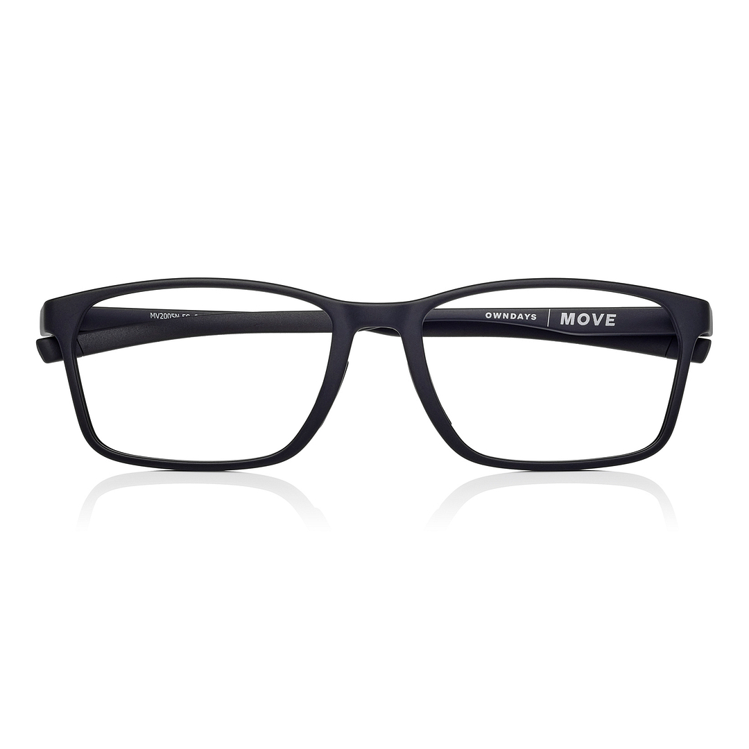 OWNDAYS | MOVE Matte Black Full Rim Rectangle right side